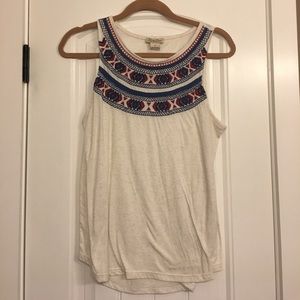 Lucky Brand Linen Tank Top Shell. Size M.